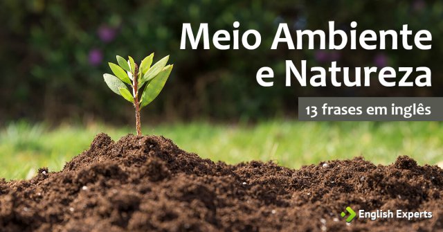 13 frases em inglês sobre Meio Ambiente e Natureza